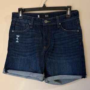 Kut from the Kloth Women's Deep Indigo Jean Shorts - Chloe Boyfriend